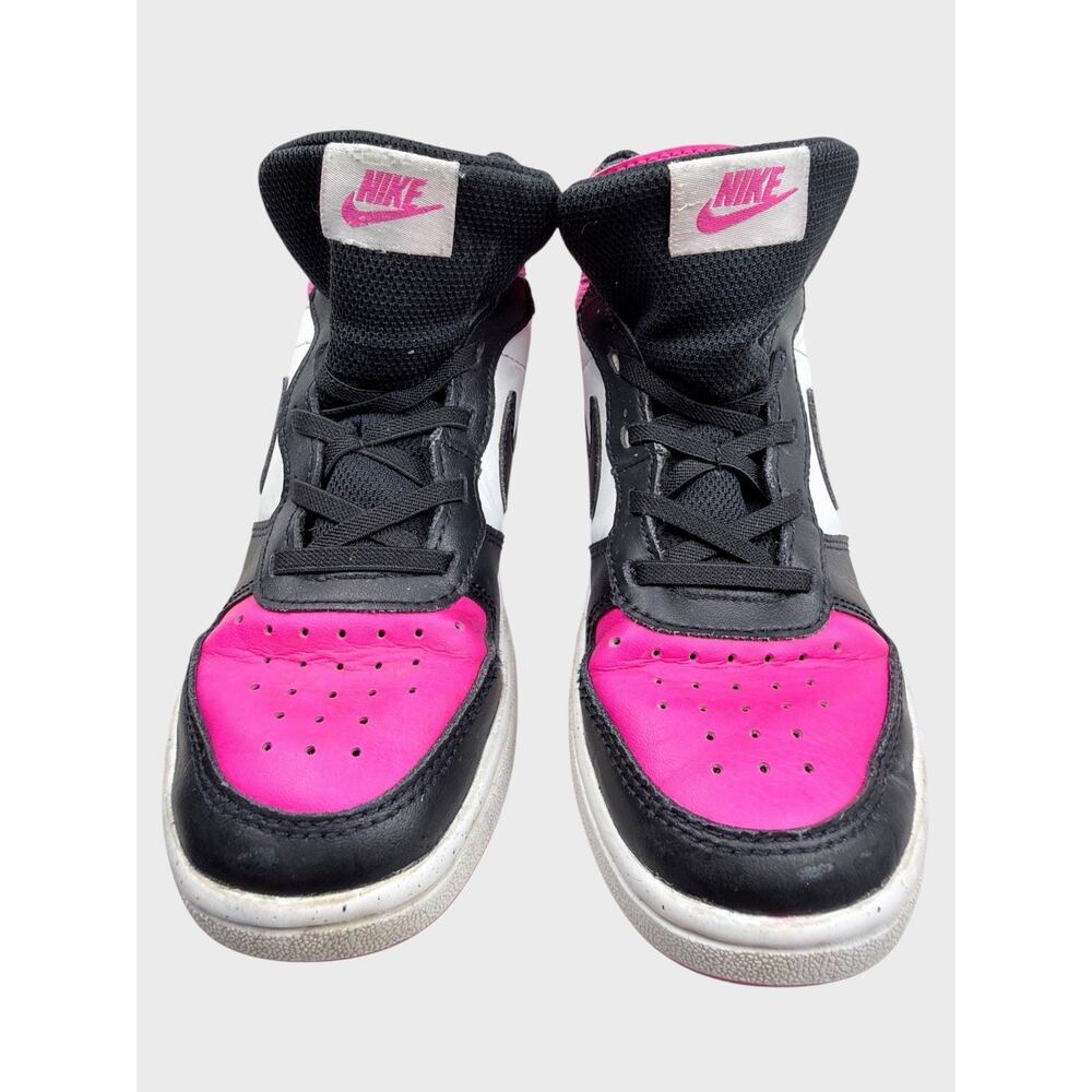 Nike High Top Sneakers – Youth 2Y – Black/White/Hot Pink - Picture 2 of 9